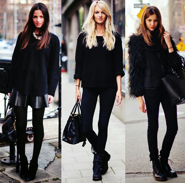 tri devojke u crnom outfitu