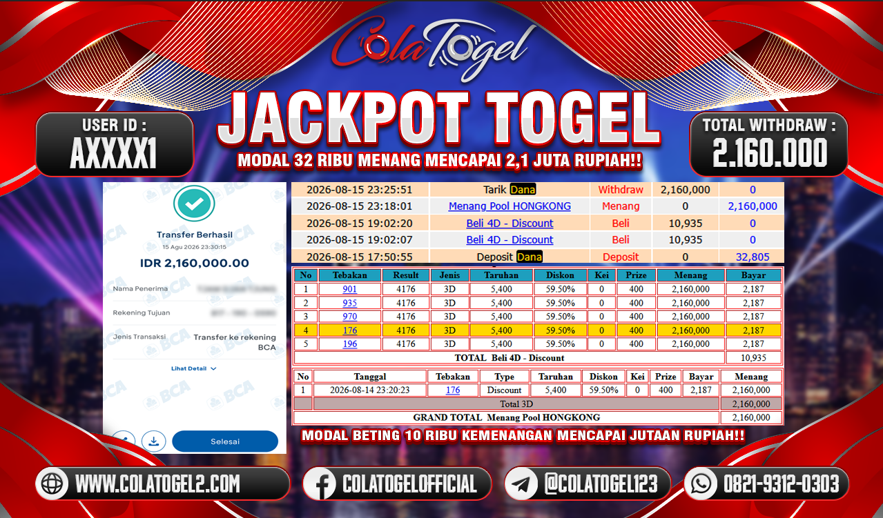 JACKPOT HONGKONG LOTTO!!