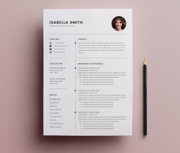 3-Page Resume Template by Muhammad Faisal