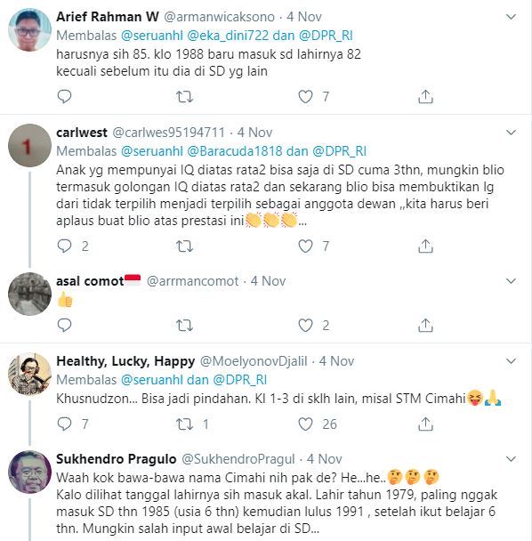 Komentar tentang riwayat pendidikan Mulan Jameela