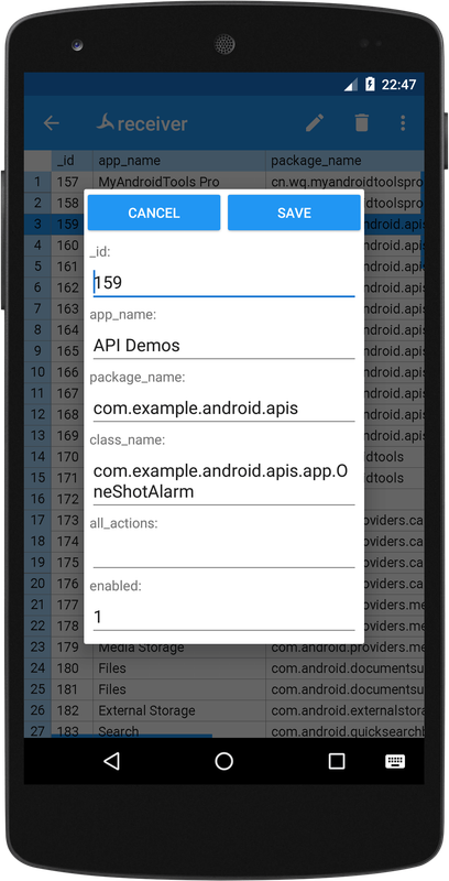 [SQLite data edit]