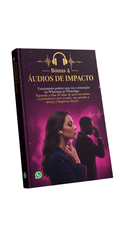 Mockup for 'Áudios de Impacto' bonus.