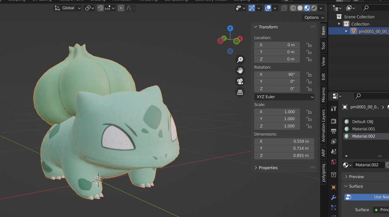 Brilliant Diamond and Shining Pearl Pokemon Models and Textures