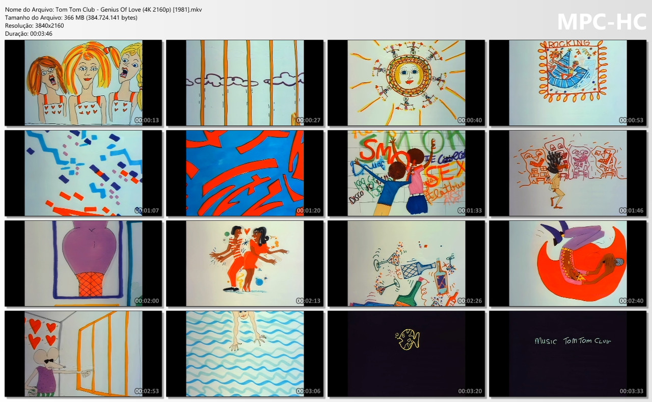 Tom Tom Club - Genius Of Love (Official Music Video 4K 2160p) [1981]