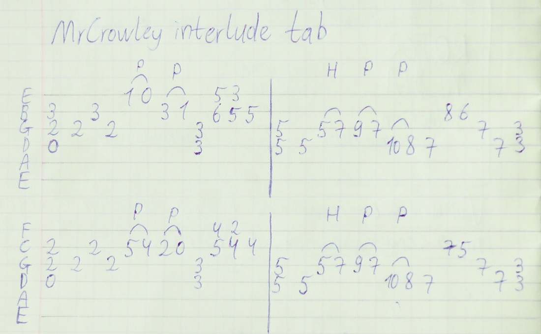 MrCrowley interlude tab - ?????