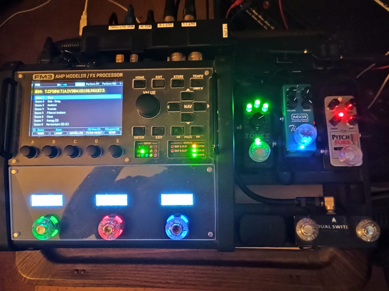 FM3 Tone X1 EHXPitch Fork MXRTimmy