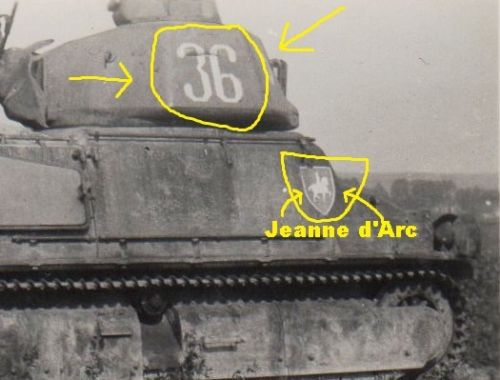 SOMUA S-35 N°36 matriculé 67236 3ème Escadron, 4