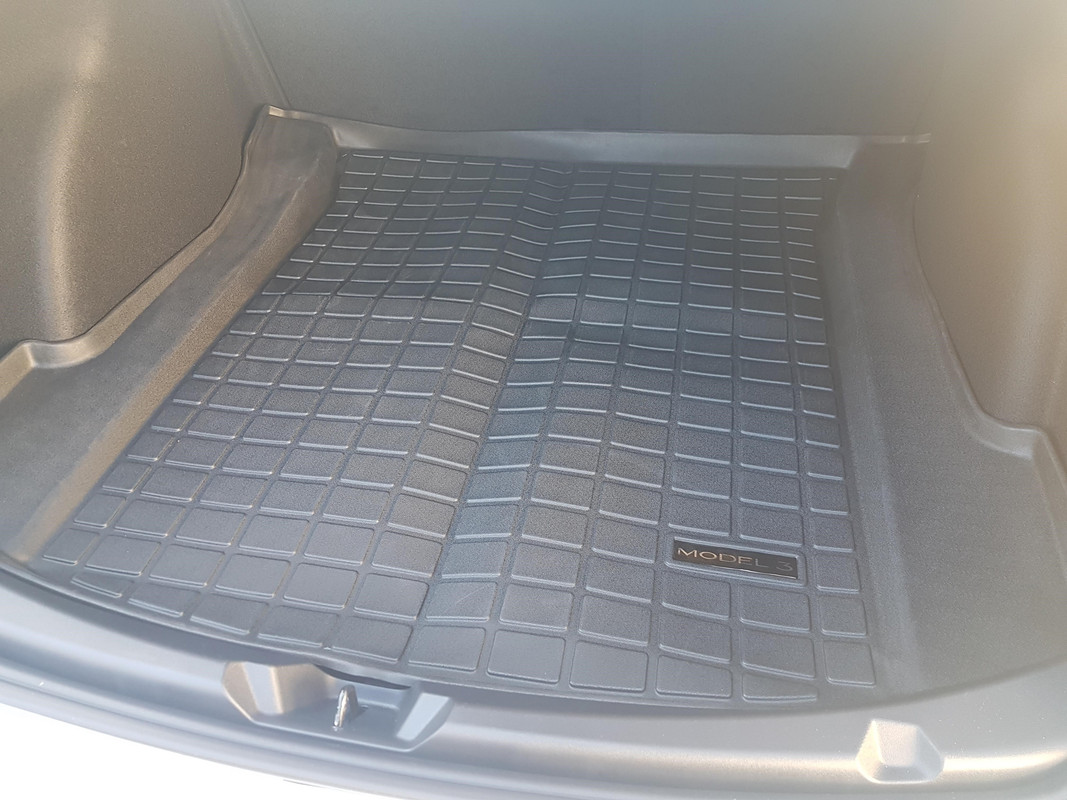 Tapis de coffre arrière en textile pour Model 3 - Forum et Blog Tesla