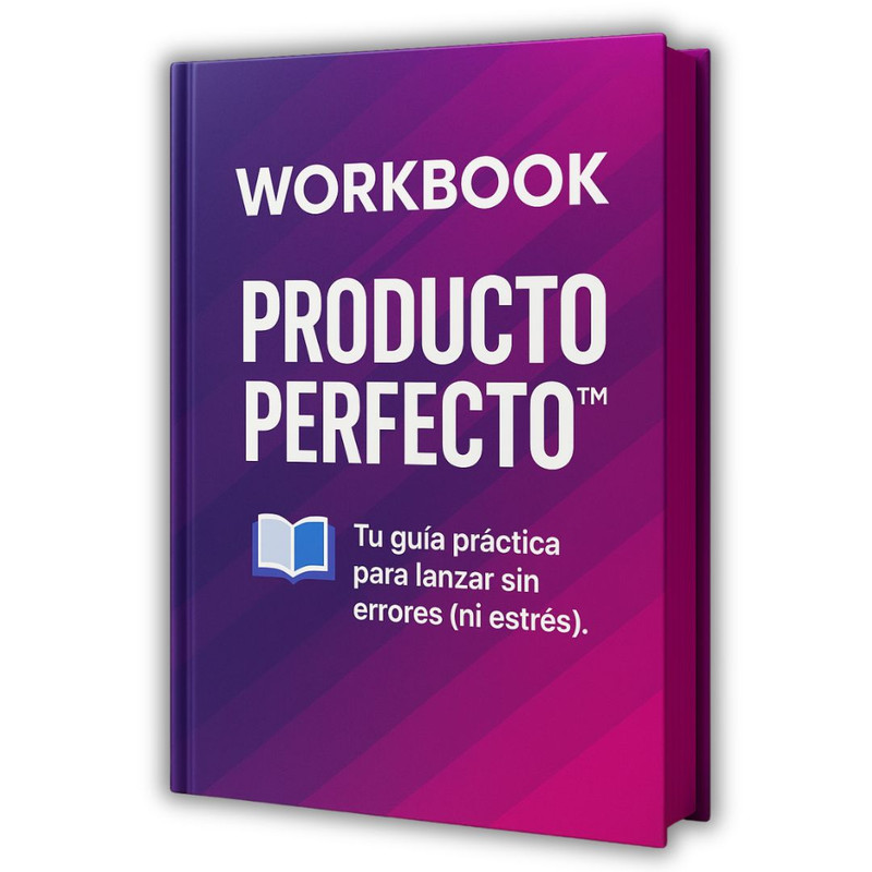 Mockup de Workbook Producto Perfecto