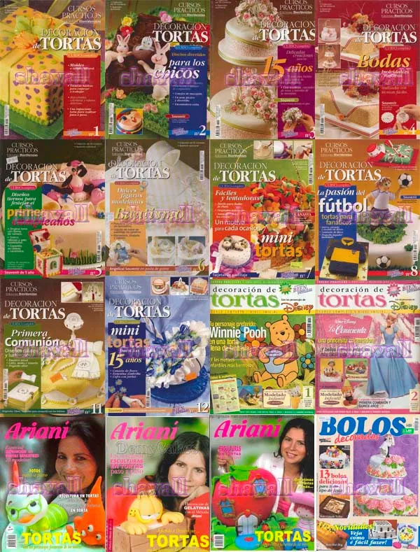 curso decoracion de tortas y pastillaje manual revistas