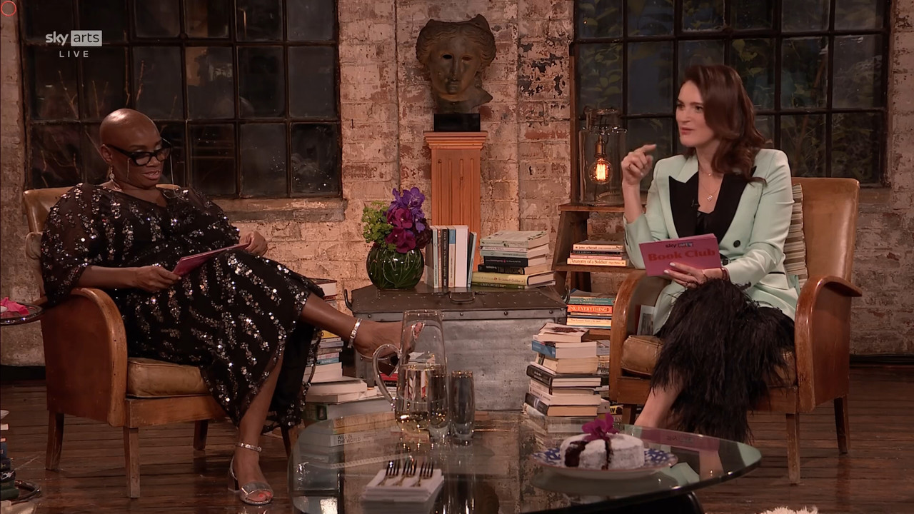 11.22 - 17.00.00 - Sky Arts Book Club Live. Andi Oliver and Elizabeth....ts_snapshot_01.59.15.323