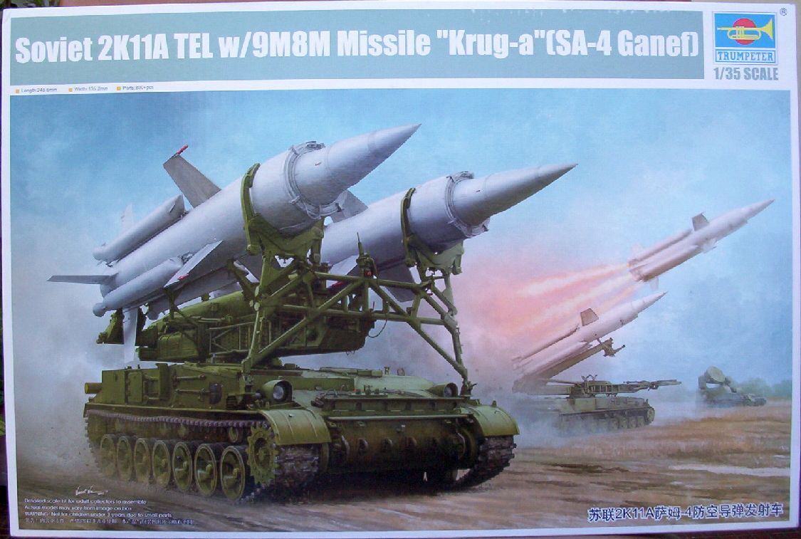 Trumpeter 35 2K11A TEL w 9M8M Missile 'Krug-a'