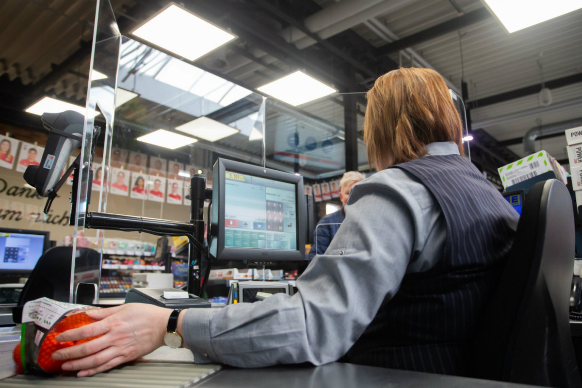Germany supermarket cashier