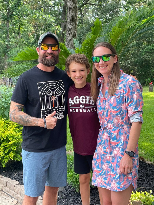 Chris "CT" Thompson with his family