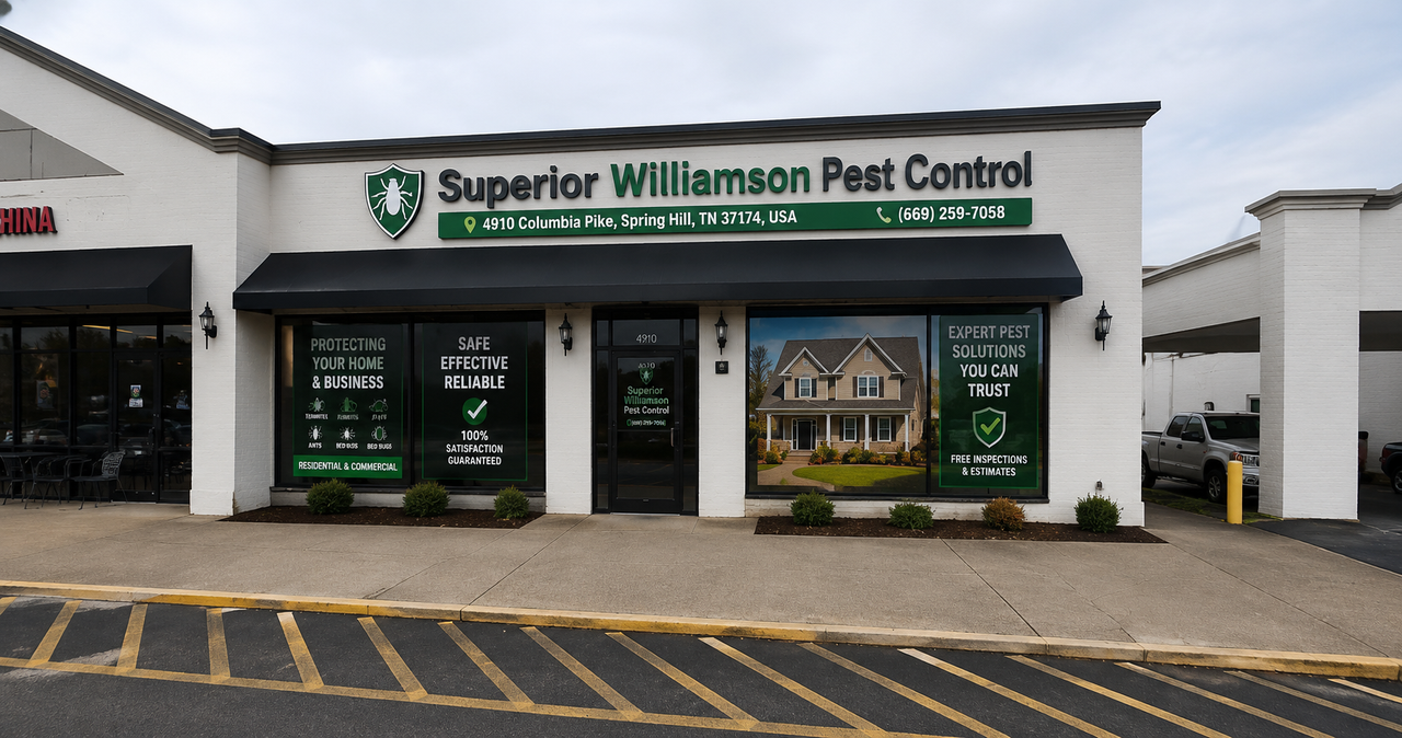Commercial pest control service at a Spring Hill business