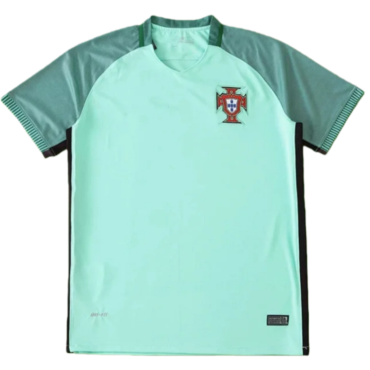 Portugal Camiseta Retro Visitante 2016 Versión Hincha