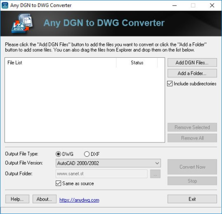 Any DGN to DWG Converter 2023.0