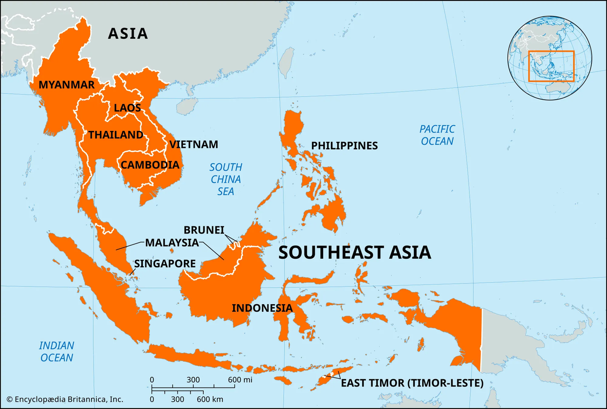 southease-asia-map