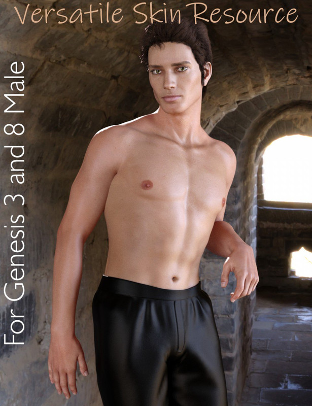 Versatile Skin Texture Merchant Resource for Genesis 3 and 8 Male