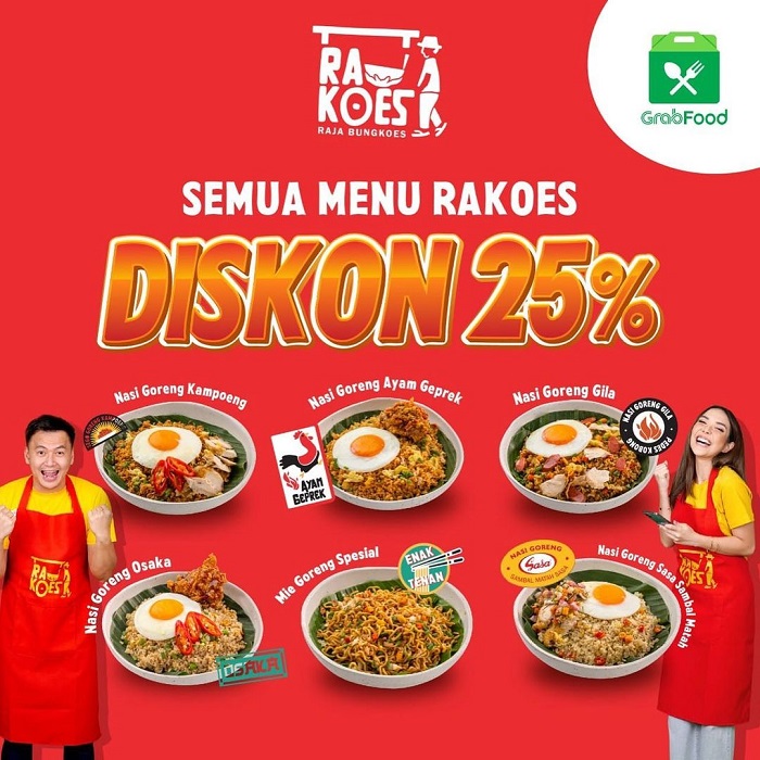 Promo Rakoes Nasi Goreng milik Gisel dan Wijin.