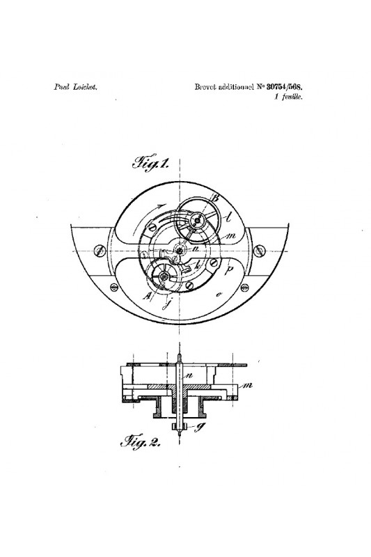 Relógio Turbilhão de Bolso | 1910 | Prata | Tiffany Registo-da-patente