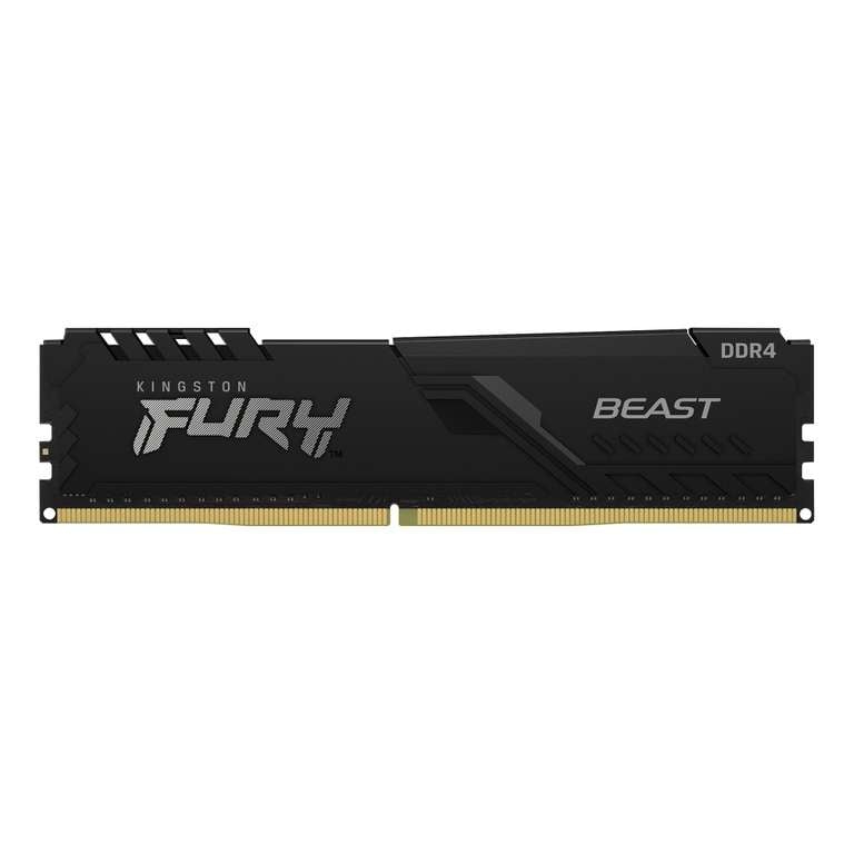 CyberPuerta: Memoria RAM Kingston FURY Beast Black DDR4, 3200MHz, 8GB, Non-ECC, CL16, XMP