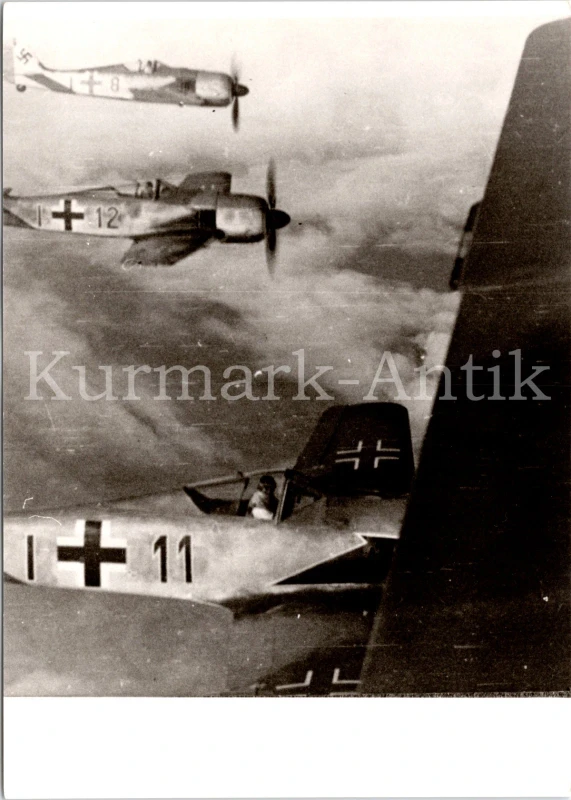 T554 Photo Wehrmacht Archive Repro Luftwaffe Aircraft Fw190 JG26