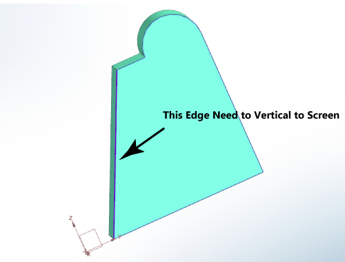 Base Reference Line Need to Vertical to Screen