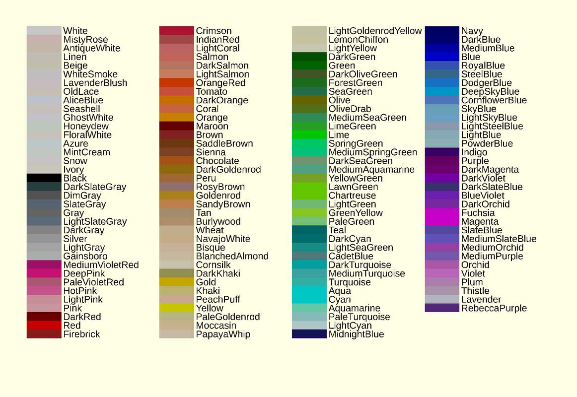Open SCAD colors