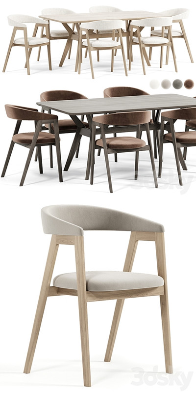 Trevor Chair, Webstr Table By Divanru