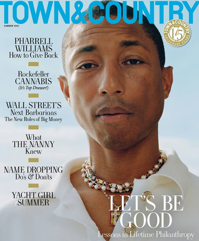 Pharrell Williams x Micaiah Carter Photoshoot For Town&Country Mag