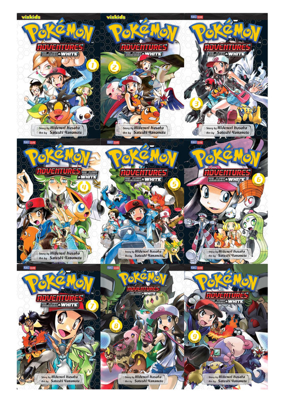 MANGA Pokemon BLACK & WHITE 1-9 TP