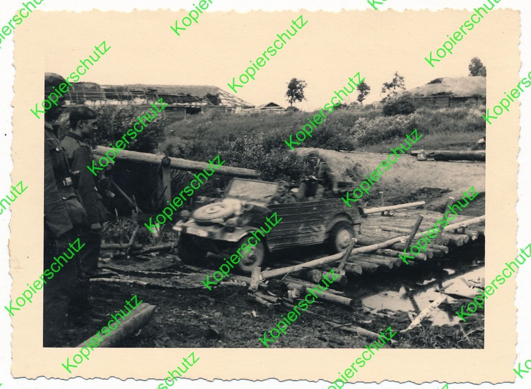 orig Foto Vormarsch Osten Russland Kübel Kübelwa