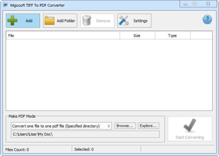 Mgosoft TIFF To PDF Converter 8.7.5