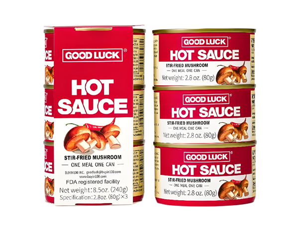 Good Luck Hot Sauce Stir-Fried Mushroom