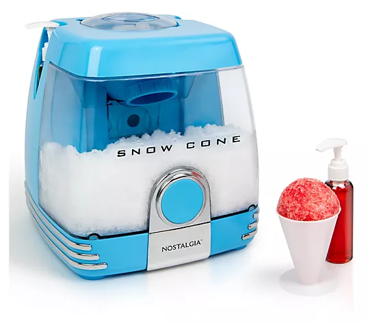 Enjoy Refreshing Homemade Snow Cones with Nostalgia Electrics Countertop Snow Cone Maker Enjoy Refreshing Homemade Snow Cones with Nostalgia Electrics Countertop Snow Cone Maker