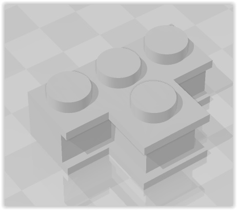 Base recta 3 mas 1 sin pedestal