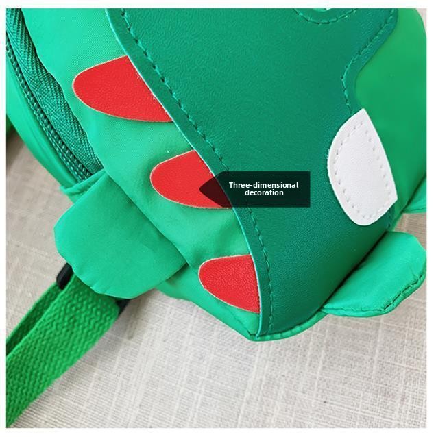 Red Kids Cartoon Dinosaur Chest Bag Cute Lightweight Nylon Crossbody Shoulder Pack for Toddlers Outings and Travel New Arrival Gift