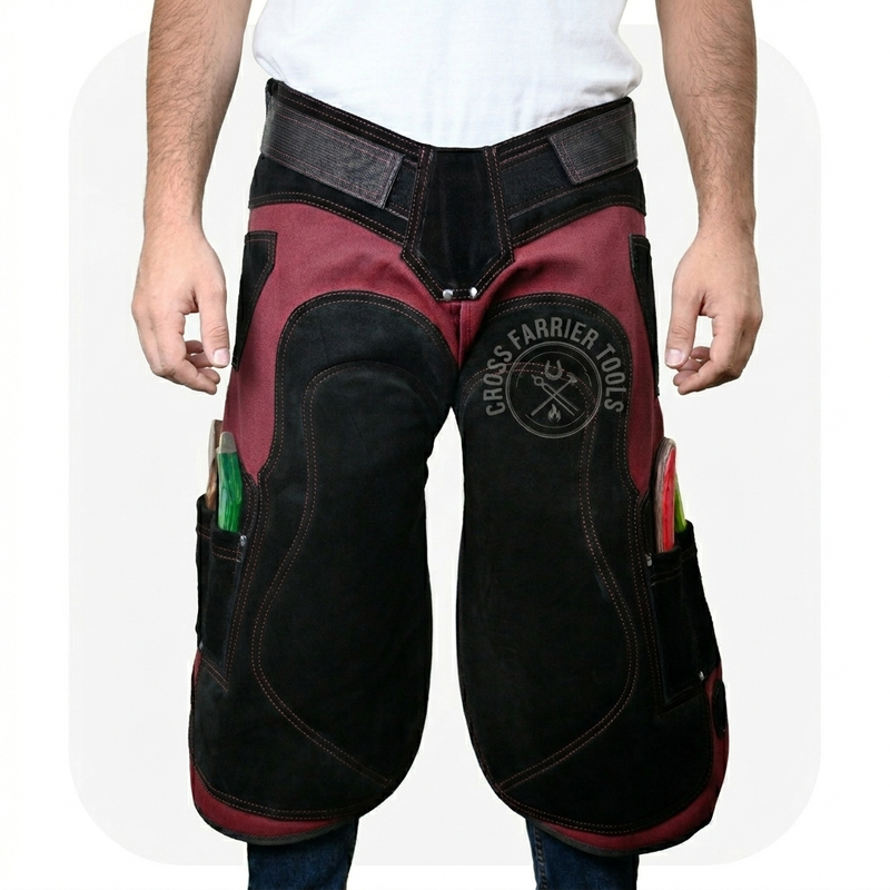 Maroon Genuine Leather Farrier Apron main view