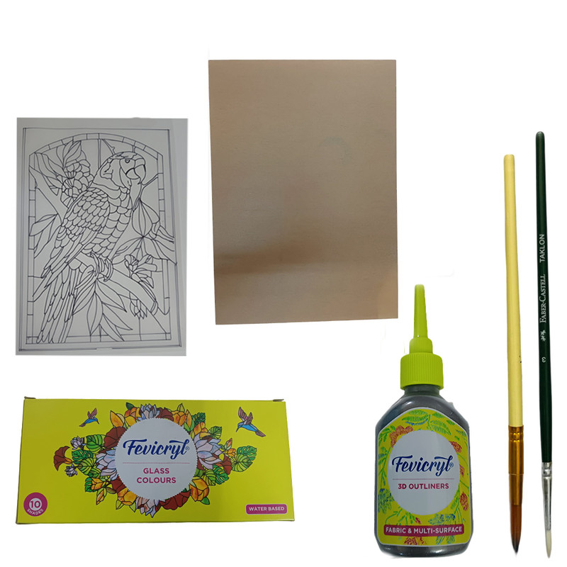 Glass Painting(Rectangular) DIY Kit by Penkraft