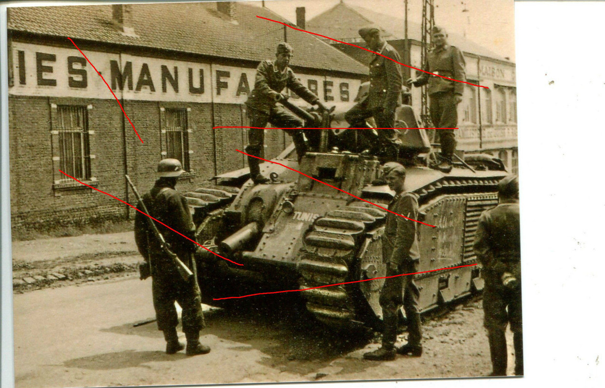 Französischer Beute - Panzer Tank Char B 1