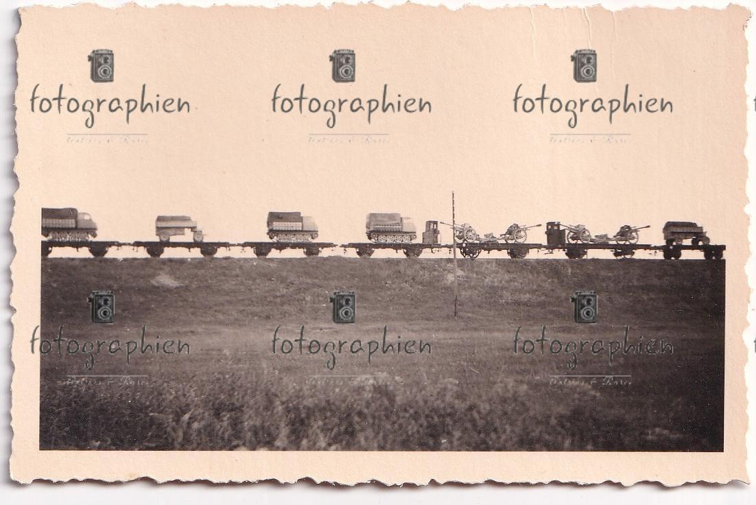 orginal Foto 2. Weltkrieg Russland b Brjansk Брянск Eisenbahn Transport Kfz 1943