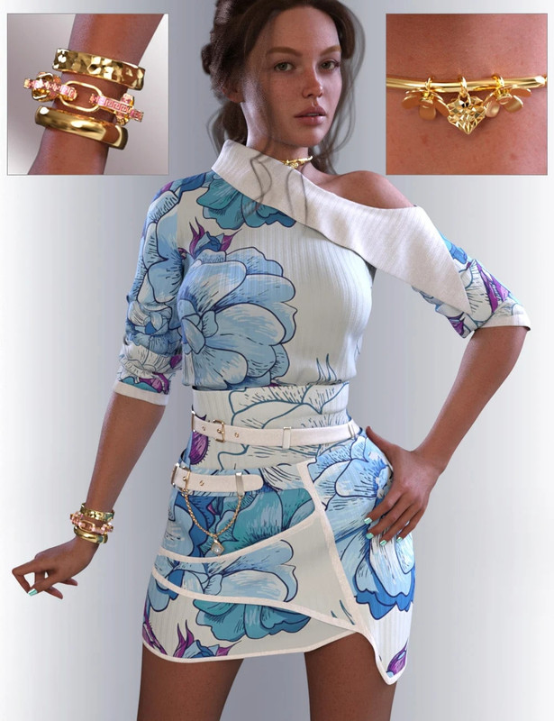 dForce Grace Designer Dress for Genesis 9