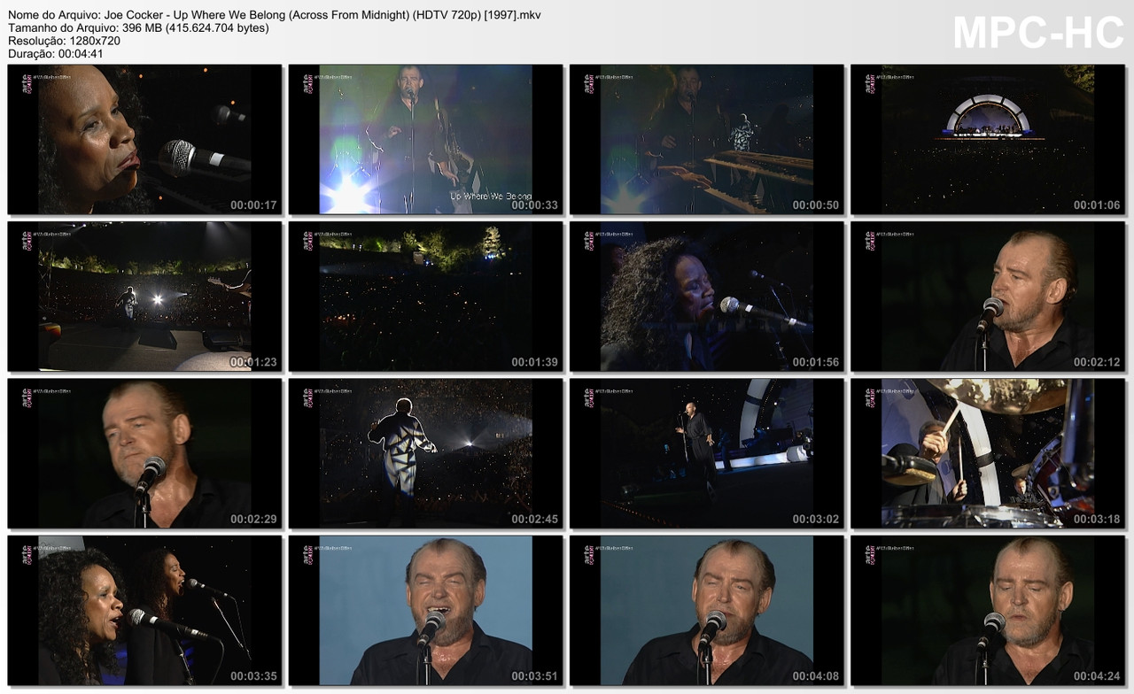 Joe Cocker - Up Where We Belong (Across From Midnight) (HDTV 720p) [1997]