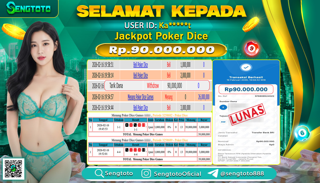 BUKTI PEMBAYARAN LIVEGAME POKER DICE