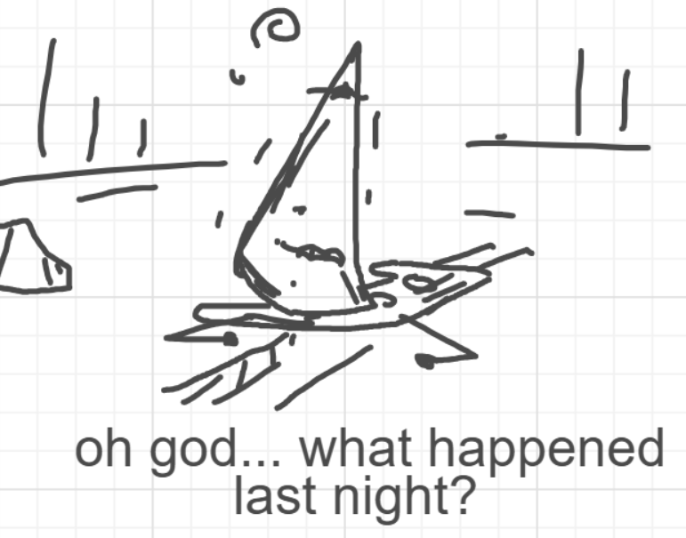 A panel from The Prime Number Few, episode eight of the Board Boards object show by Furretwalk/WalkingFurret.