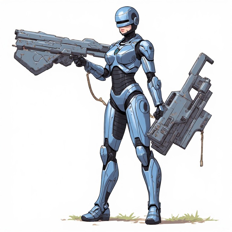 Continuum-girl-Robocop-holding