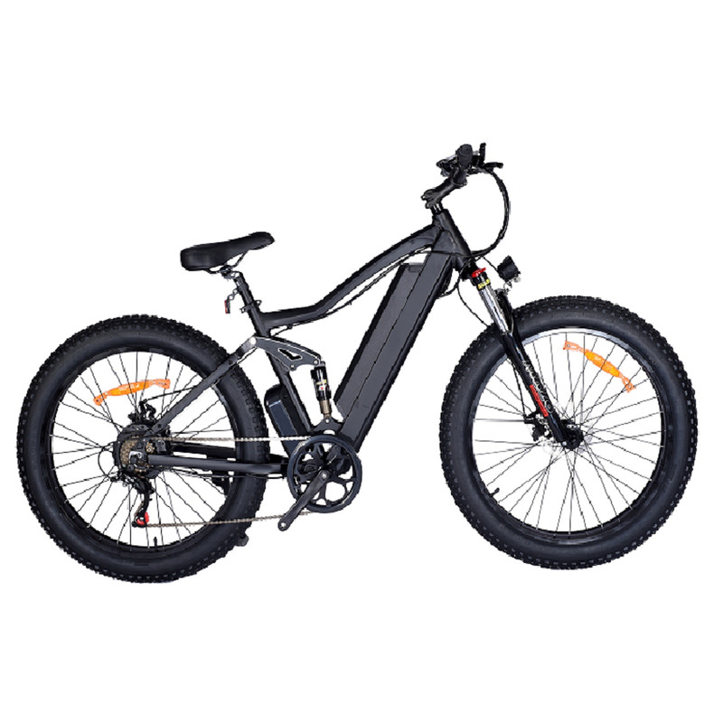 Bicicleta electrica Onesport ONES1, Cadru din aluminiu, Trepte Shimano cu 7  viteze, 25 km/h, Baterie detasabila 48 V, 10 Ah, 26 inch, Negru - eMAG.ro