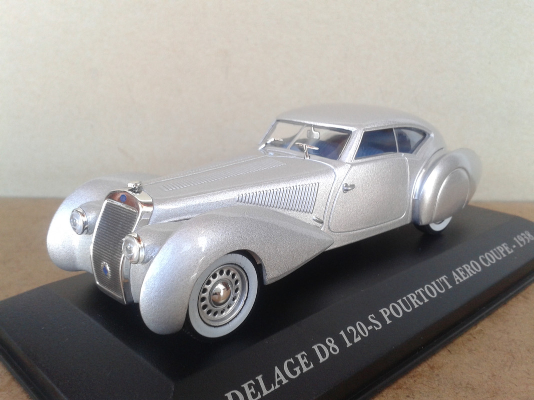 1938 Delage D8 120 S Pourtout Aero Coupé (Ixo-Altaya) (2)