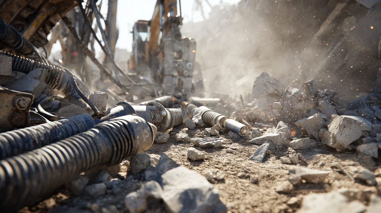 Инструменты для механизированного демонтажа бетонного фундамента